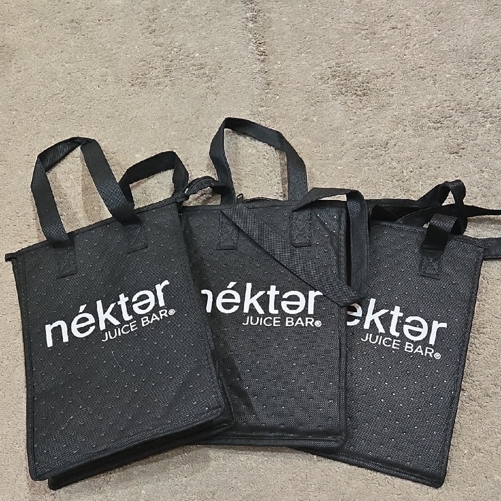 Black Tote Bag Set